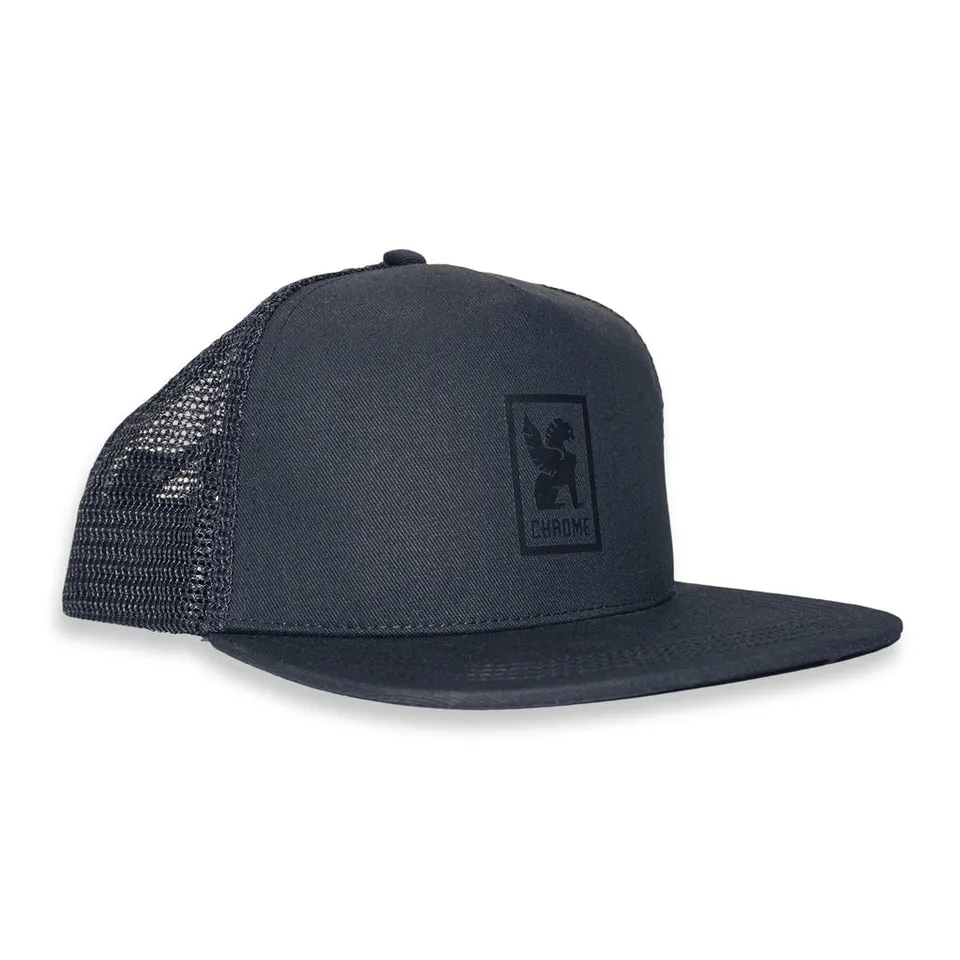 chrome-industries-logo-snapback-hat-verstellbare-mid-profile-cap-mit-nylon-mesh image 1
