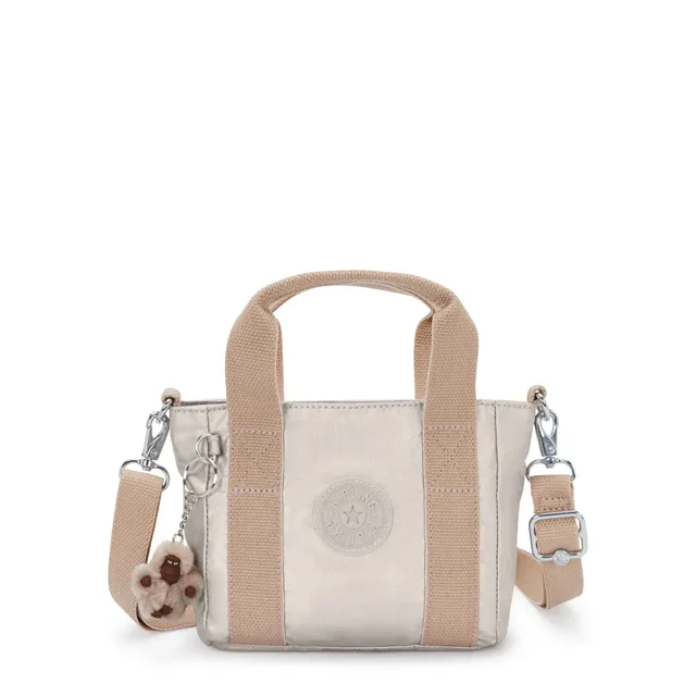 kipling-jayla-mini-tote-bag-mini-shopper-in-metallic-optik-mit-crossbody-gurt image 1