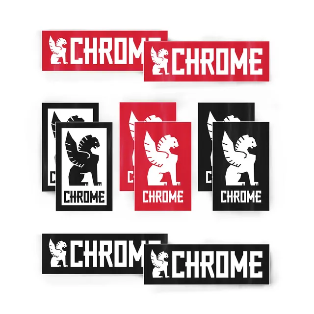 chrome-industries-sticker-pack-wetterfester-aufkleber-set-10er-pack-f-r-laptop-f image 1