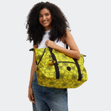 kipling-art-medium-tote-bag-mit-gelbem-smiley-print-ger-umige-shopper-tasche-mit image 3