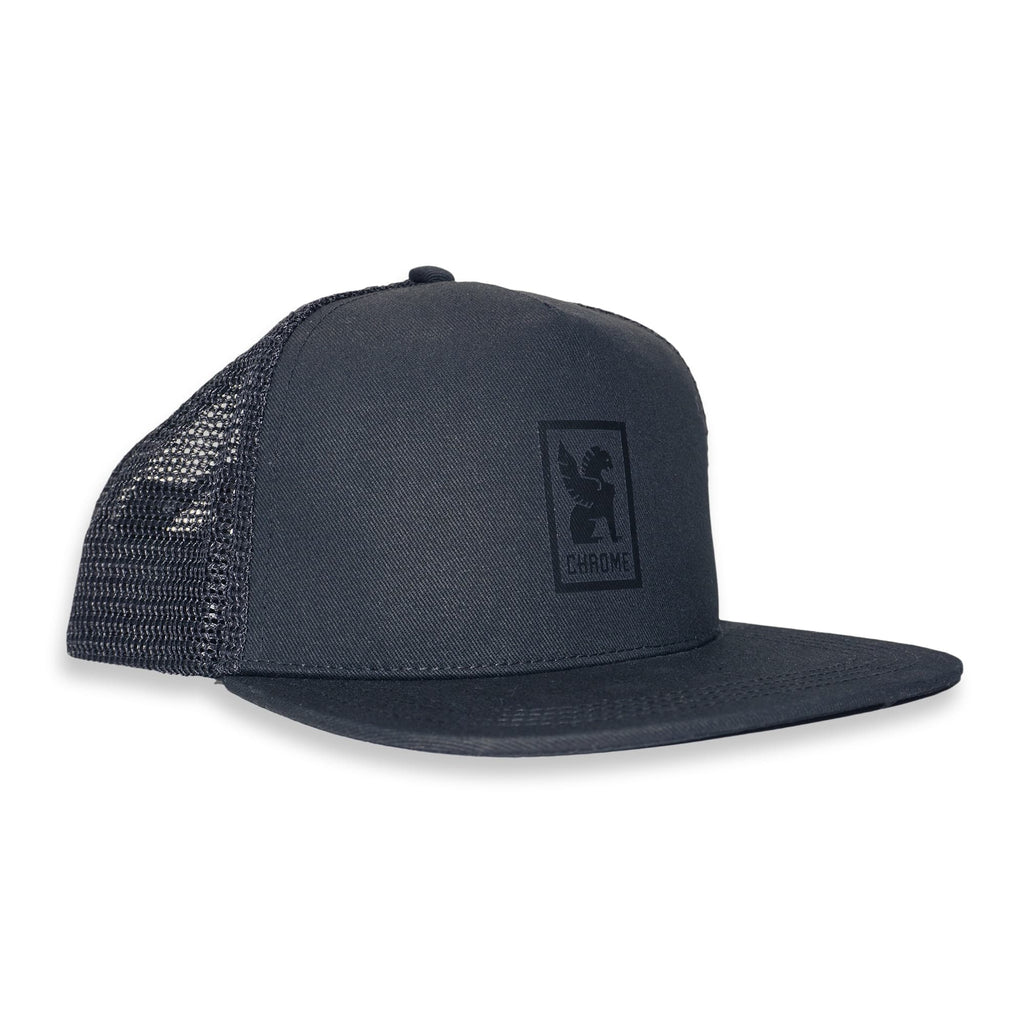 chrome-industries-logo-snapback-hat-verstellbare-mid-profile-cap-mit-nylon-mesh image 1