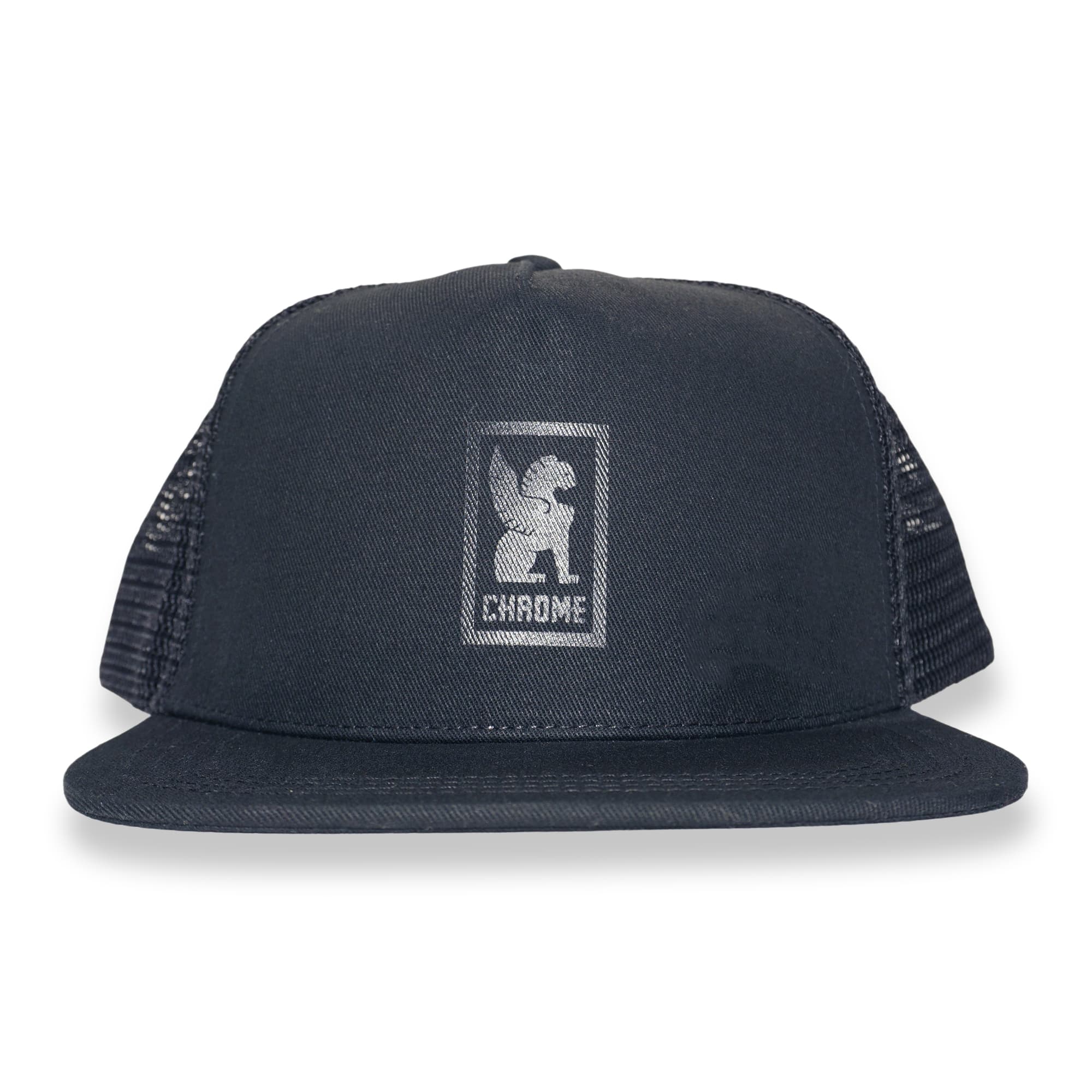 chrome-industries-logo-snapback-hat-verstellbare-mid-profile-cap-mit-nylon-mesh image 3